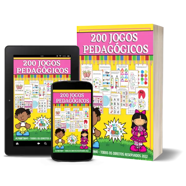 Imagem do bônus do ALFABETINHO referente a 200 jogos pedagógicos